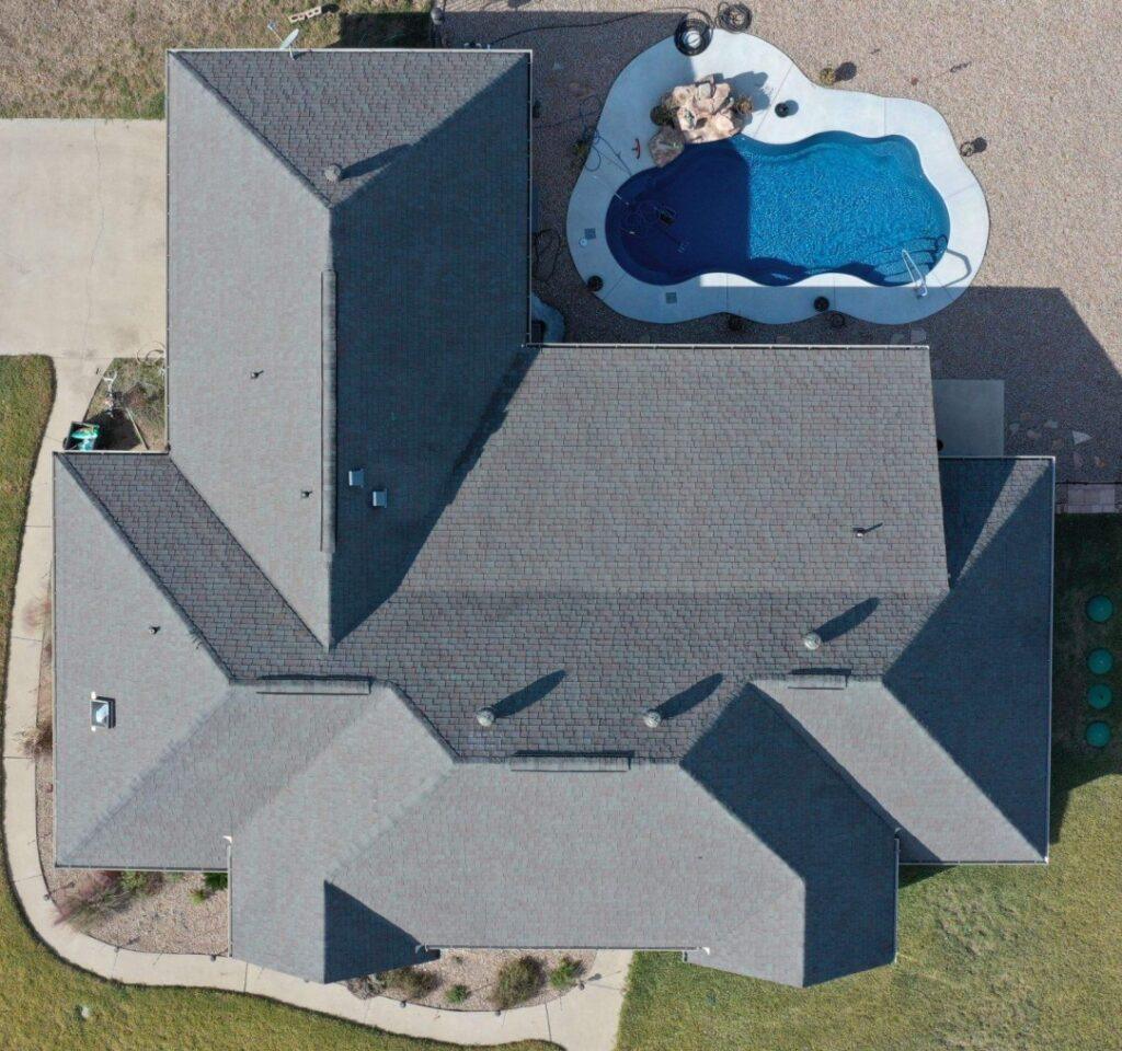 Action Exteriors roofing material.